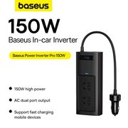 Invertor electric 220V Baseus Pro, 150W, negru, CGNB020101