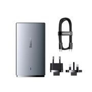 Incarcator USB Type-C, plug UE/UK GaN5 Pro flat design+ cablu tip C Baseus, CCGP150113