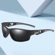 Ochelari dreptunghiulari sport Techsuit 201910, negru