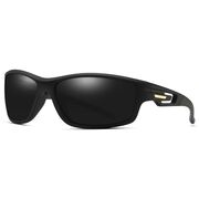 Ochelari dreptunghiulari sport Techsuit 201910, negru