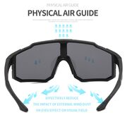 Ochelari supradimensionati sport Techsuit 9337, negru