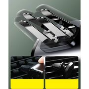 Suport auto grila ventilatie Baseus Steel Cannon, gri, SUGP-0S