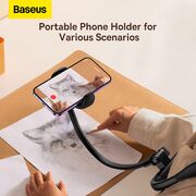 Suport pentru telefon 5.4-6.7" Baseus LUGB000001, negru
