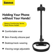 Suport pentru telefon 5.4-6.7" Baseus LUGB000001, negru