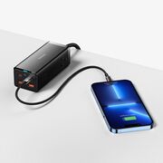 Incarcator US/Cablu de alimentare GaN3 Pro, 2 x AC, 2 x USB, 2 x Type-C, 100W Baseus PSZM000201
