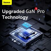 Incarcator US/Cablu de alimentare GaN3 Pro, 2 x AC, 2 x USB, 2 x Type-C, 100W Baseus PSZM000201