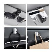 Suport auto ochelari, organizator multifunctional Baseus, negru