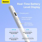 Stylus pen activ Baseus, palm rejection, alb, SXBC060202