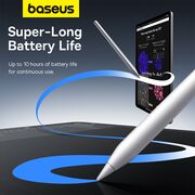 Stylus pen activ pentru iPad Baseus, 130mAh, P80015805211-00, alb