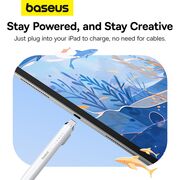 Stylus pen activ pentru iPad Baseus, P80015806211-02, alb