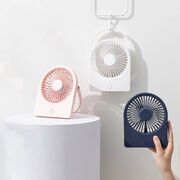 Mini ventilator birou ieftin portabil Techsuit, albastru, CT-108