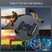 Binoclu compact 40 x 22 Long Range, pliabil, focus reglabil, ideal vânătoare, sport, camping, calatorii outdoor, negru