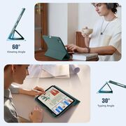 Husa pentru Apple iPad Pro 13" (2024) cu functie wake-up/sleep si compartiment pentru Apple Pen, verde inchis