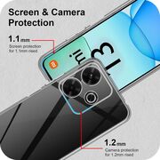 Husa pentru Xiaomi Redmi 13 Anti-Shock 1.5mm, cu protectie pentru lentile, transparenta