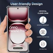 Husa pentru Oppo Reno 12 Pro Anti-Shock 1.5mm reinforced 4 corners, transparent