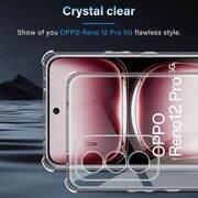 Husa pentru Oppo Reno 12 Pro Anti-Shock 1.5mm reinforced 4 corners, transparent
