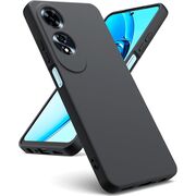 Husa pentru Oppo A60 Liquid Silicone, subțire, captusita cu microfibra, anti amprentă, protectie cameră foto, negru