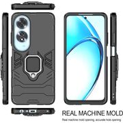 Husa pentru Oppo A60 cu inel Ring Armor Kickstand Tough, negru