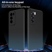 Husa pentru Oppo Reno 12 Pro Liquid Silicone, subțire, captusita cu microfibra, anti amprentă, protectie cameră foto, negru