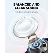 Casti Bluetooth Noise Cancelling cu microfon Anker A30i, negru