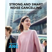 Casti Bluetooth Noise Cancelling cu microfon Anker A30i, alb