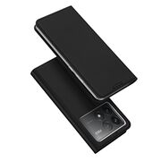 Husa pentru Xiaomi Poco F6 Pro tip carte Dux Ducis Skin Pro, negru