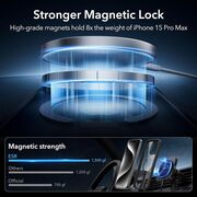 Husa iPhone 15 Pro Max ESR Boost Flickstand HaloLock, negru/transparenta