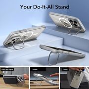 Husa iPhone 15 Pro ESR Classic Hybrid HaloLock Kickstand, gri