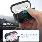 Husa Apple AirPods Pro 1 / 2 ESR Cyber Magnetic Lock HaloLock, negru