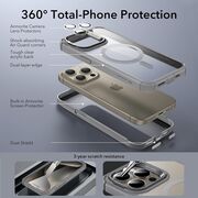 Husa iPhone 15 Pro Max ESR Shock Armor Kickstand HaloLock, gri