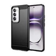 Husa pentru Oppo Reno 12 Pro Carbon Liquid Silicone, negru