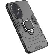 Husa pentru Honor 200 cu inel Ring Armor Kickstand Tough, negru