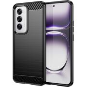 Husa pentru Oppo Reno 12 Carbon Liquid Silicone, negru