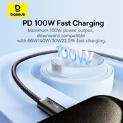 Cablu date Type-C Fast Charge Baseus, 100W, 480Mbps, 2m, P10367000411-01