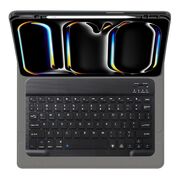 Husa cu tastatura iluminata pentru Apple iPad Pro 11 (2024) M4, negru