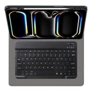 Husa cu tastatura iluminata pentru Apple iPad Pro 13 (2024) M4, negru