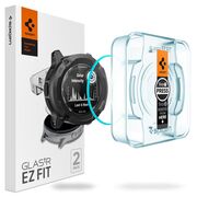 [Pachet 2x] Folie Garmin Instinct 2X Solar Spigen Glas.tR EZ Fit, transparenta