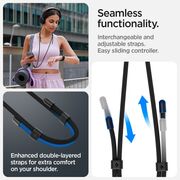 Snur, lanyard pentru telefon Spigen, universal, negru
