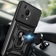 Husa pentru Huawei Pura 70 cu inel Ring Armor Kickstand Tough Rugged, rose gold