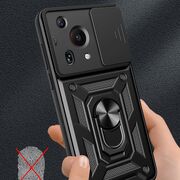 Husa pentru Huawei Pura 70 cu inel Ring Armor Kickstand Tough Rugged, rose gold