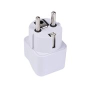 Adaptor priza universal pentru calatorie EU, US, UK, AU, Compatibilitate Globală, Design Durabil din Policarbonat - alb