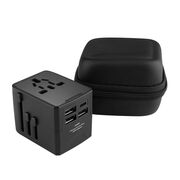 Adaptor priza EU la US, UK, AUS, 3xUSB, Type-C Techsuit, HHT904