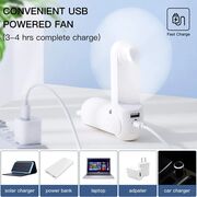 Ventilator portabil premium pliabil, 3 in 1, cu lanterna si acumulator extern 4500 mAh, max 40 ore de functionare, reincarcabil, USB-C, 3 viteze, verde deschis