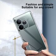 Husa pentru Realme GT 6 / GT 6T Anti-Shock 1.5mm, protectie lentile, transparent