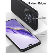 Husa pentru Honor Magic 6 Pro Liquid Silicone, subțire, captusita cu microfibra, anti amprentă, protectie cameră foto, negru
