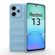 Husa pentru Xiaomi Redmi 13 Liquid Silicone, Microfibre Lining, Non-Slip Airbag Design, blue