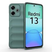 Husa pentru Xiaomi Redmi 13 Liquid Silicone, Microfibre Lining, Non-Slip Airbag Design, verde