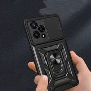 Husa pentru Honor 200 Pro Ring Armor Kickstand Tough Rugged Cover cu protectie camera, verde