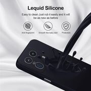 Husa pentru Motorola Edge 50 Ultra Liquid Silicone, subțire, captusita cu microfibra, anti amprentă, protectie cameră foto, verde deschis