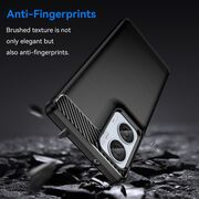 Husa pentru Motorola Moto G85 Carbon Liquid Silicone, negru